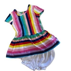 Wonder Nation 2 piece Tunic & Bloomers Set Multicolor 12-18 Months
